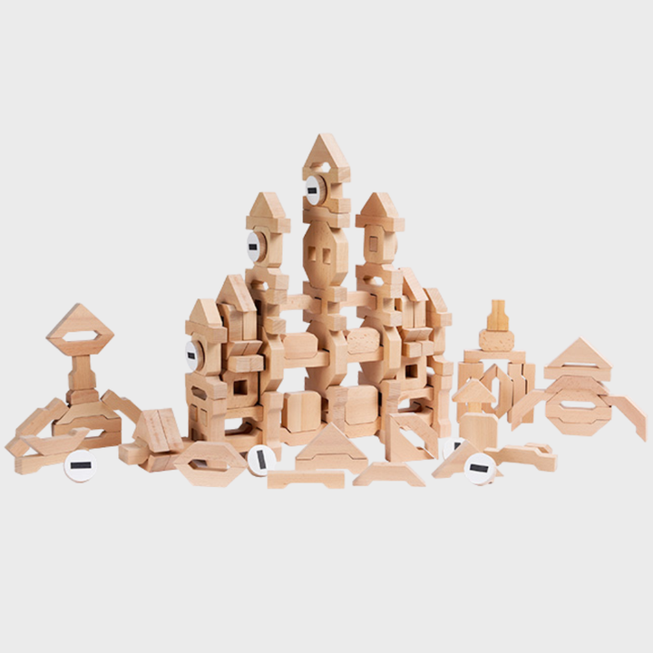 Montessori Woodwerks Future Blocks 132 Stück Set